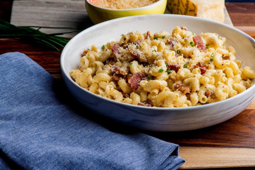 Make turkey bacon recipes like mac and cheese 