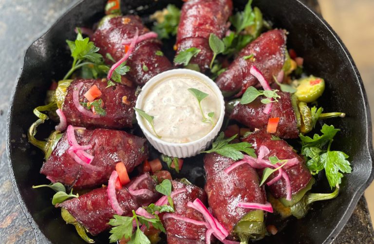 Maple Bacon Jalapeno Poppers with Pimento Cheese